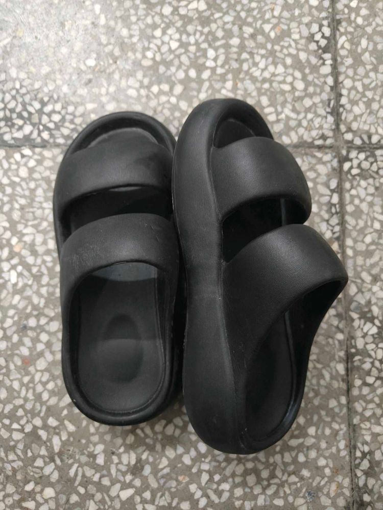 Black Platform Slides