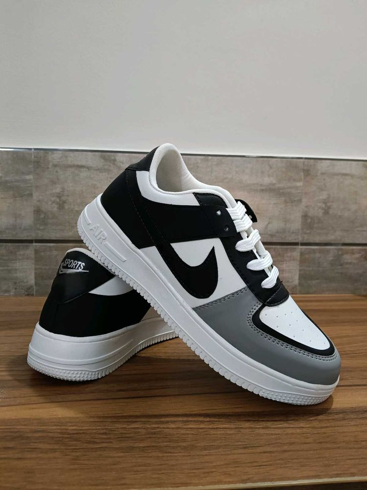Stylish Black and White Sneakers