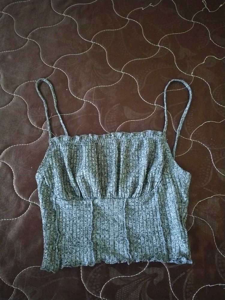 Ribbed Knit Crop Top