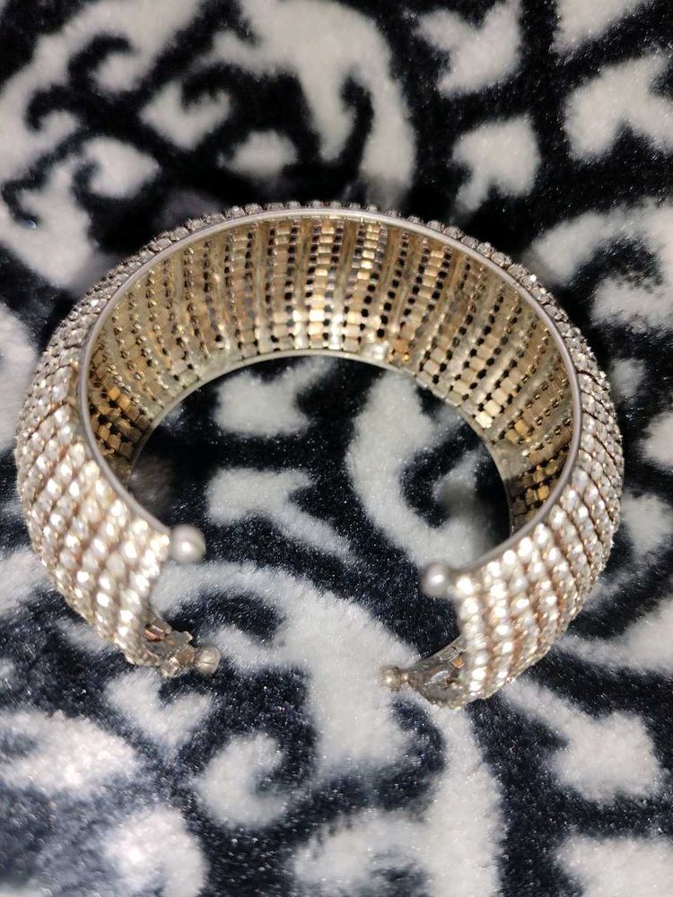 Sparkling Rhinestone Cuff Bracelet