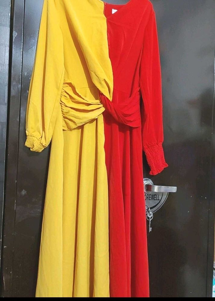 Red🔴 &amp; Yellow🟡 Dress For 36 Bust