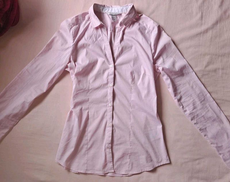 H&amp;M Pink Button-Down