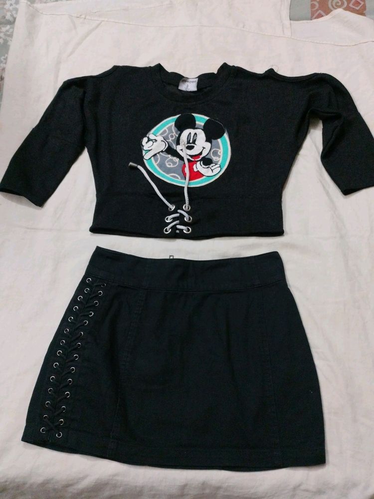 Crop Top &amp; Skirt Set