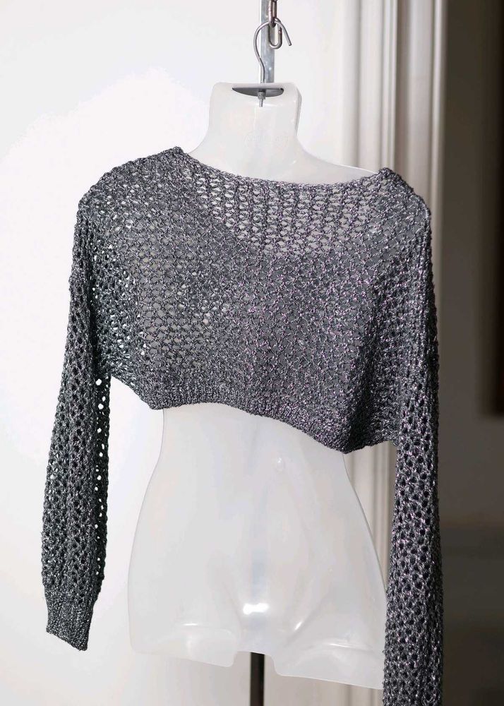 Cropped Knit Sweater