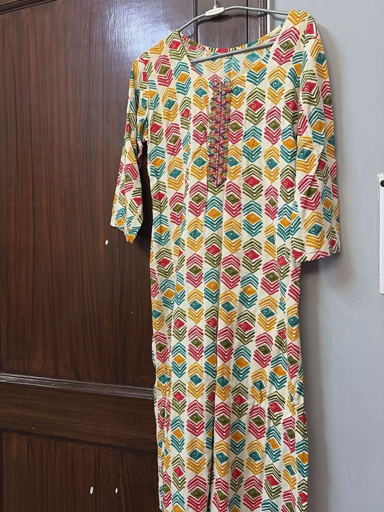 Colorful Printed Kurta