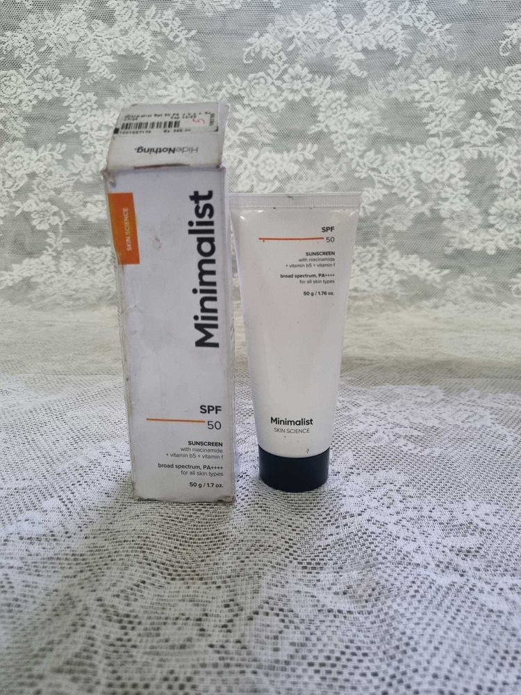 Minimalist SPF 50 Sunscreen