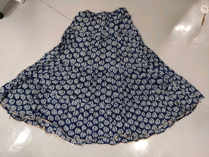 Floral Print Ethnic Skirt