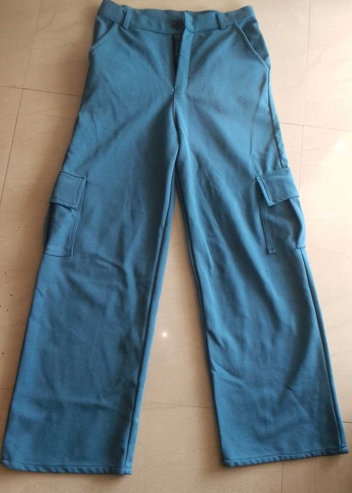 Blue Cargo Pant/Jeans Women