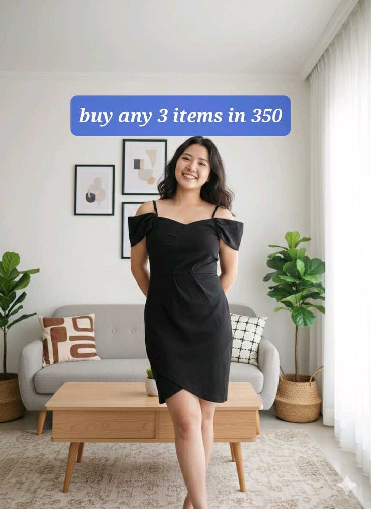 Chic Black Off-Shoulder Dress