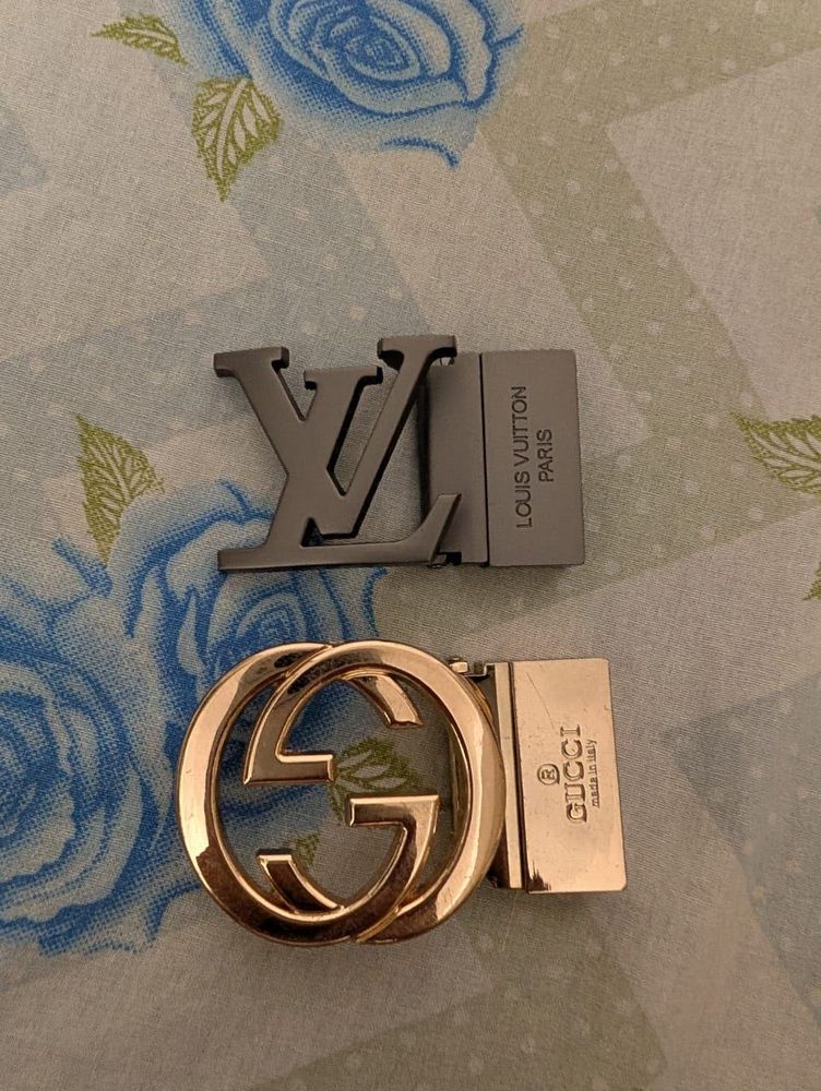 Designer Belt Buckles - LV &amp; Gucci