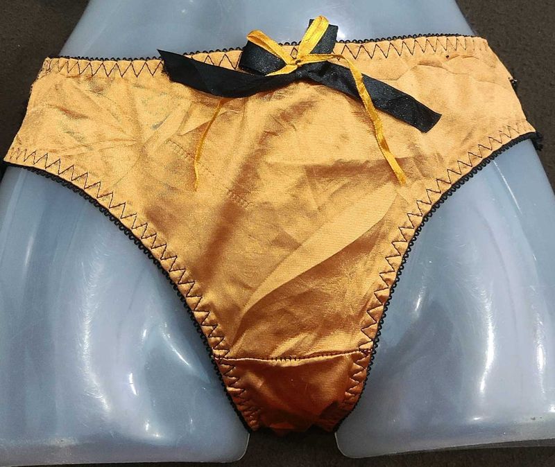 Gold Satin Panties 🔥