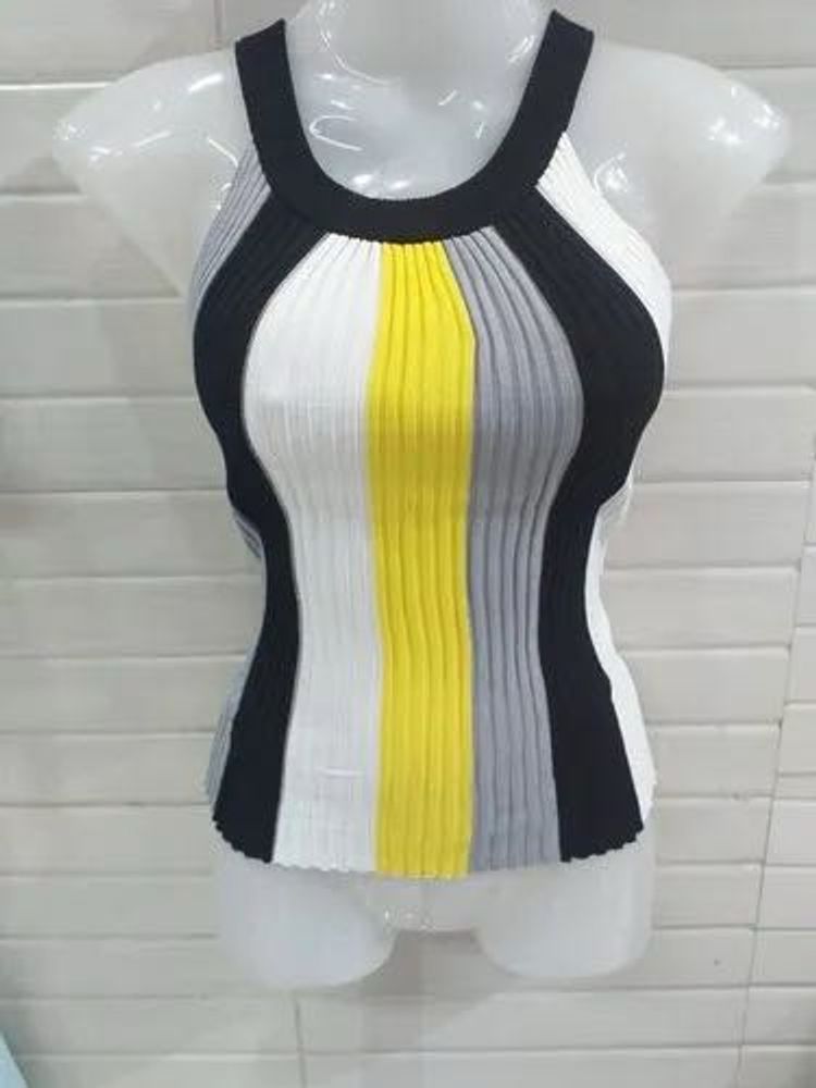 Striped Knit Tank Top