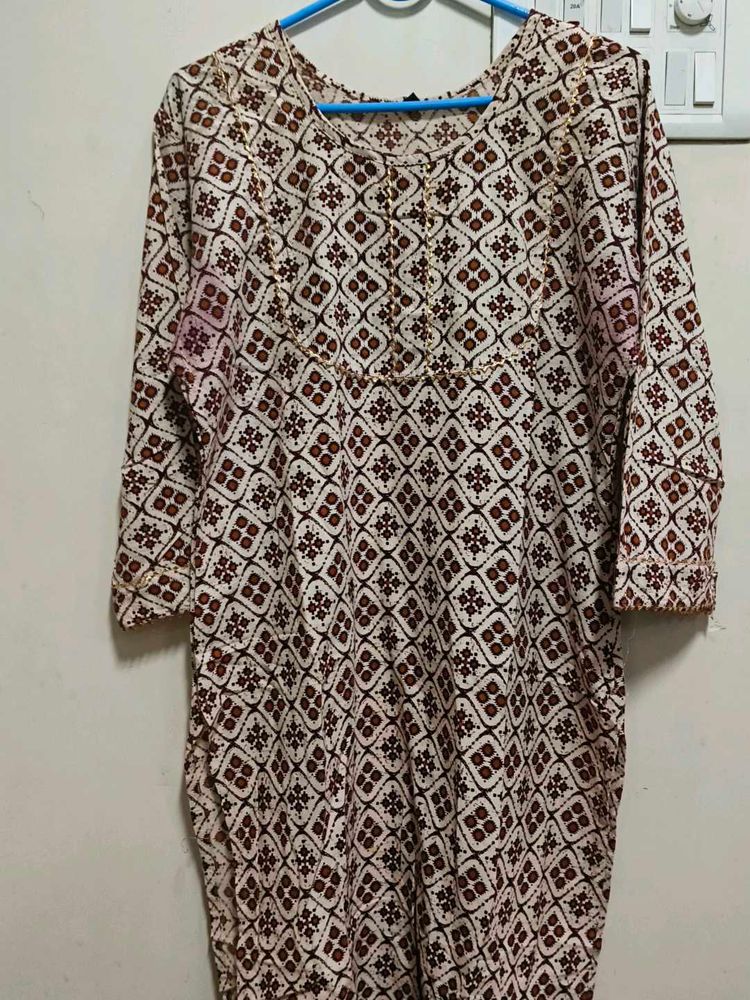 Patterned Tunic Top