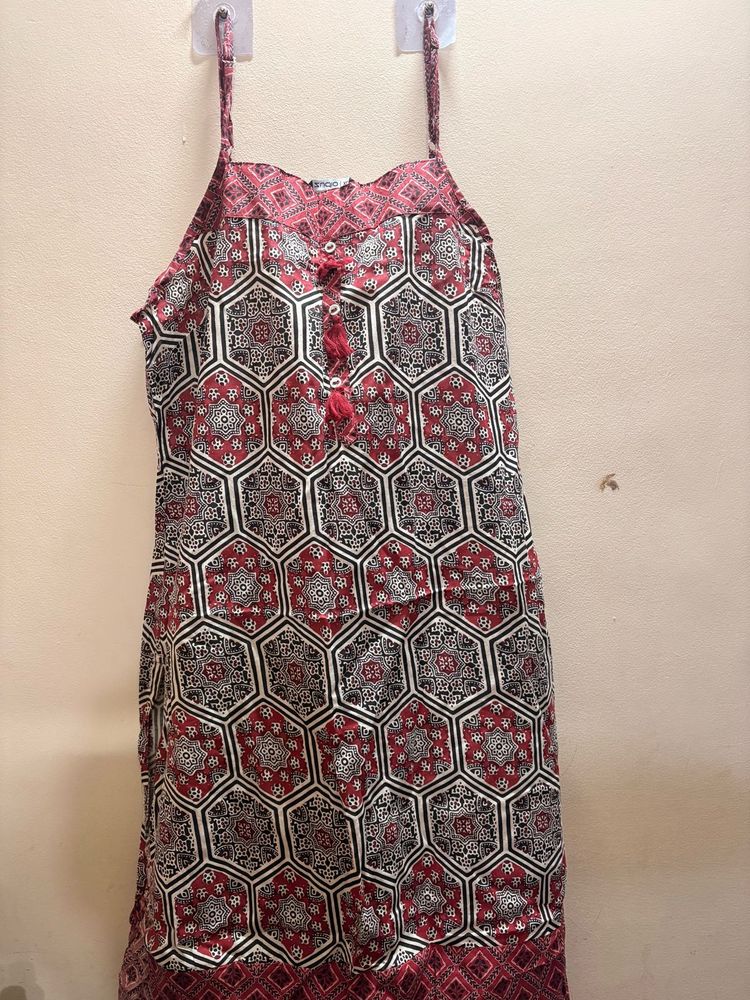 Patterned Casual Dress