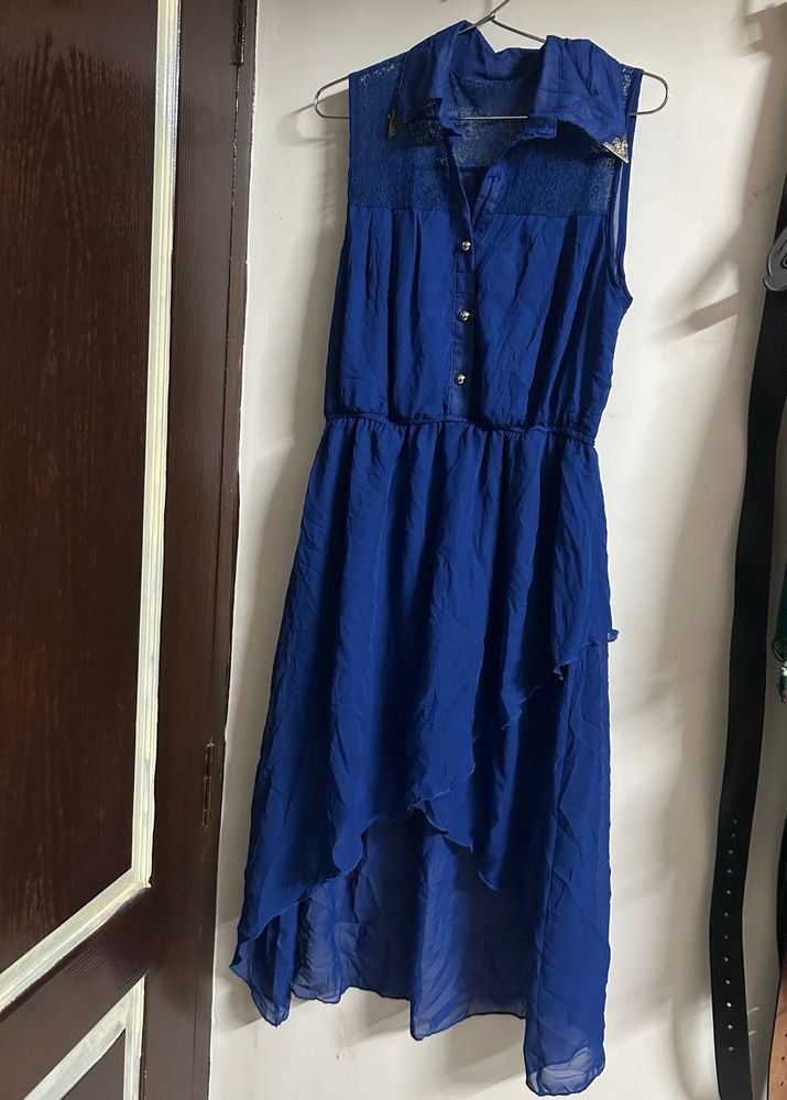 Blue Sleeveless Dress