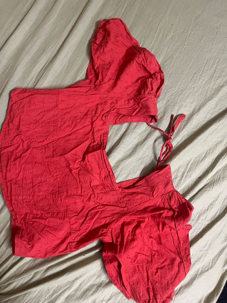 Cute Red Crop Top