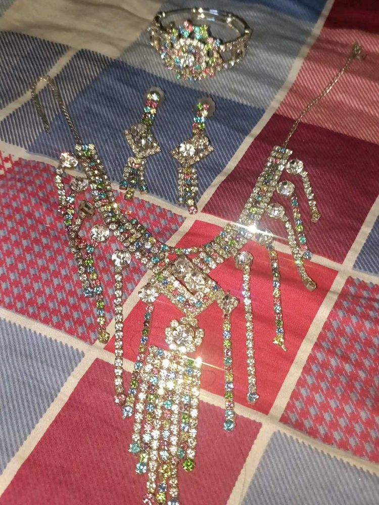 Rhinestone Jewelry Set
