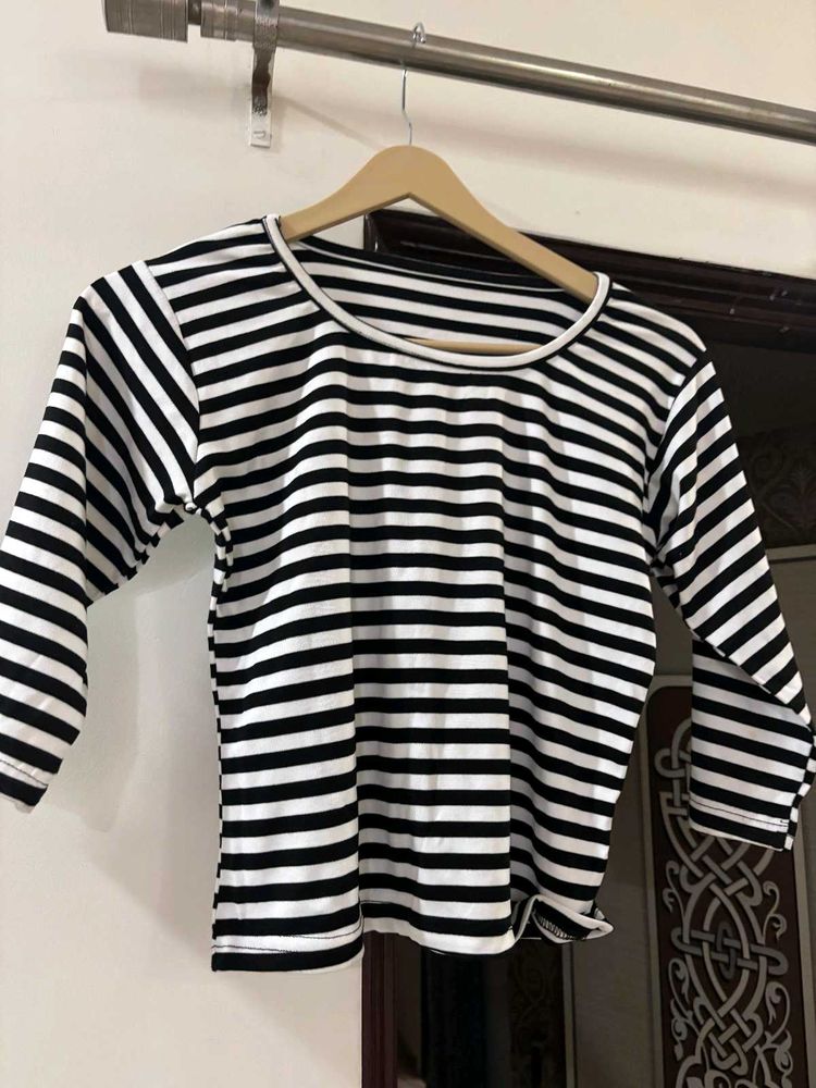 Striped Long Sleeve Top