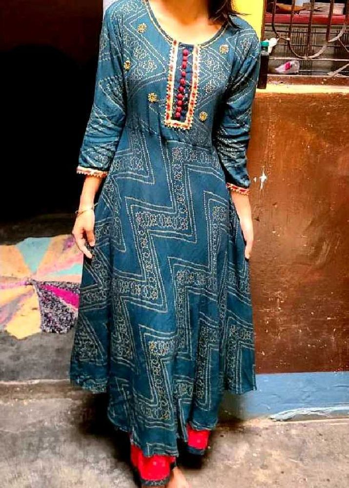 Elegant Printed Kurta Plazzo Set