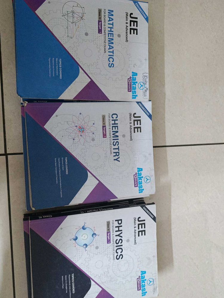 Complete Aakash Book Set 11( All Targets, Topics)
