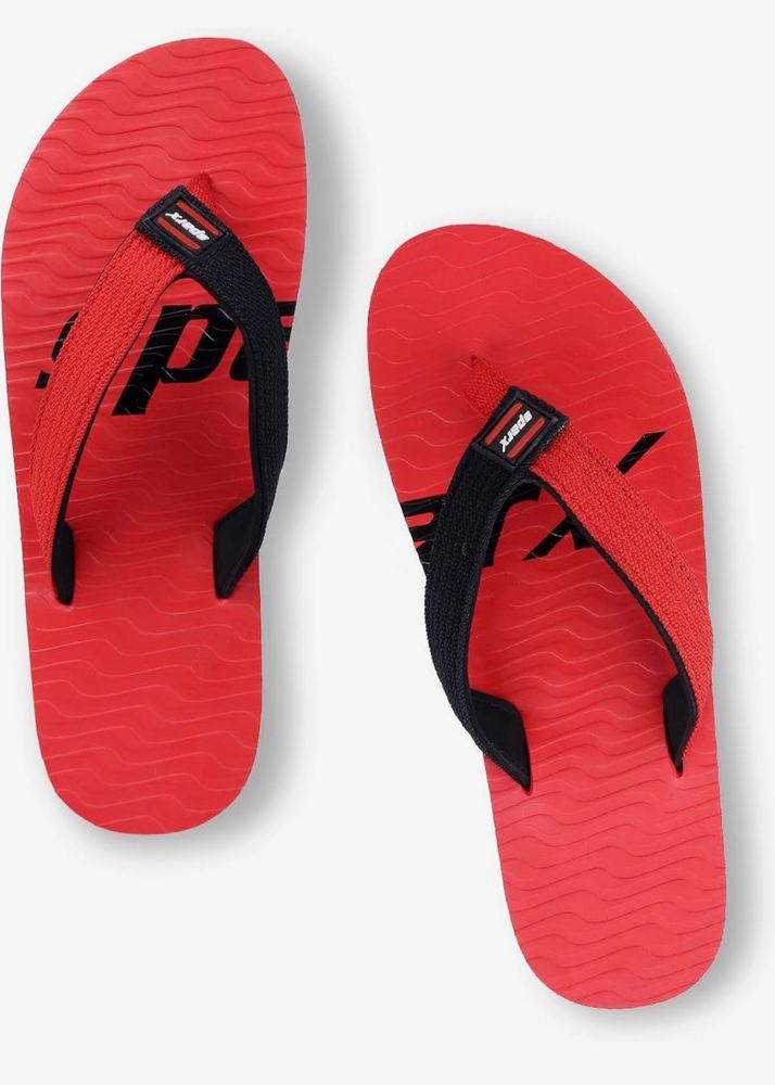 Red &amp; Black Casual Flip Flops (Sparx | UK10)