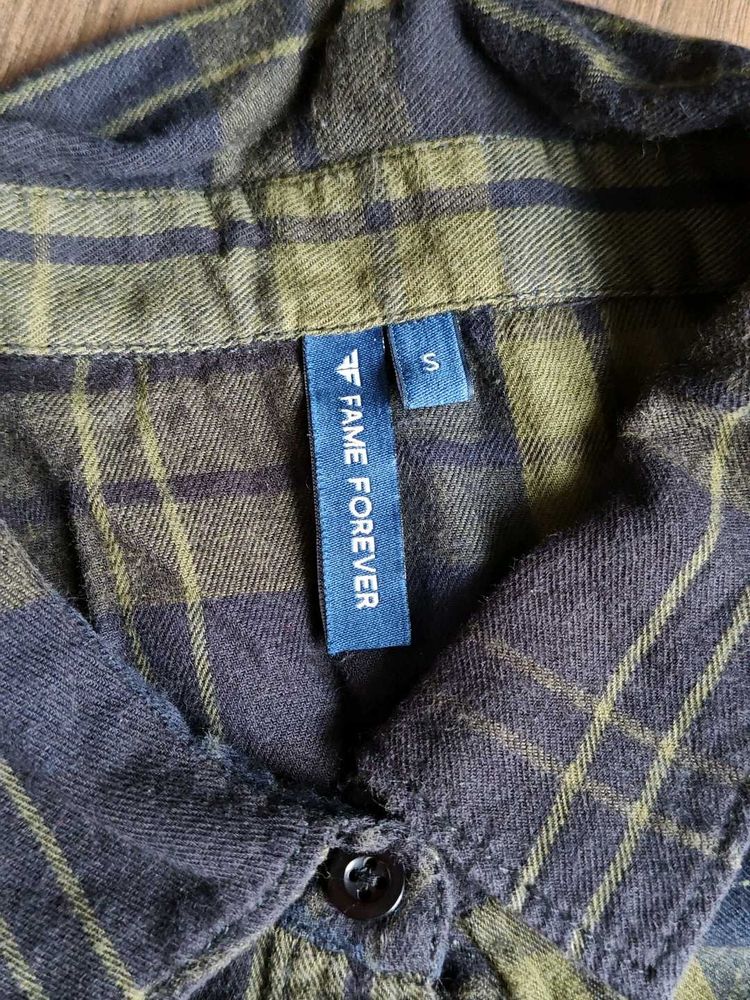 Checked Smart Open Shirt(Wear Over Style)