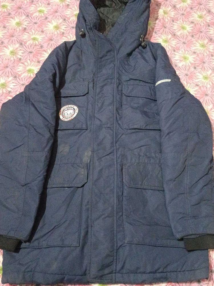 Blue Padded Parka