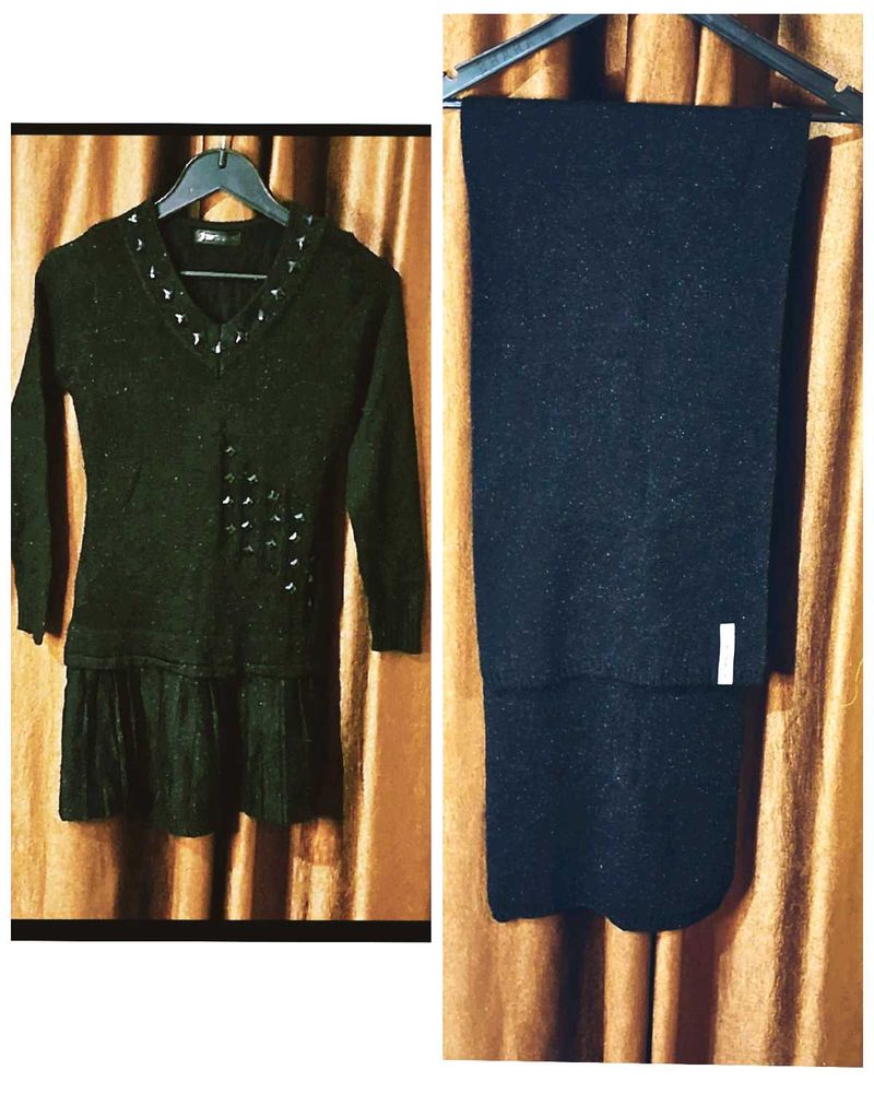 Combo Of 2,an Imported Sweater n A Woolen Stole