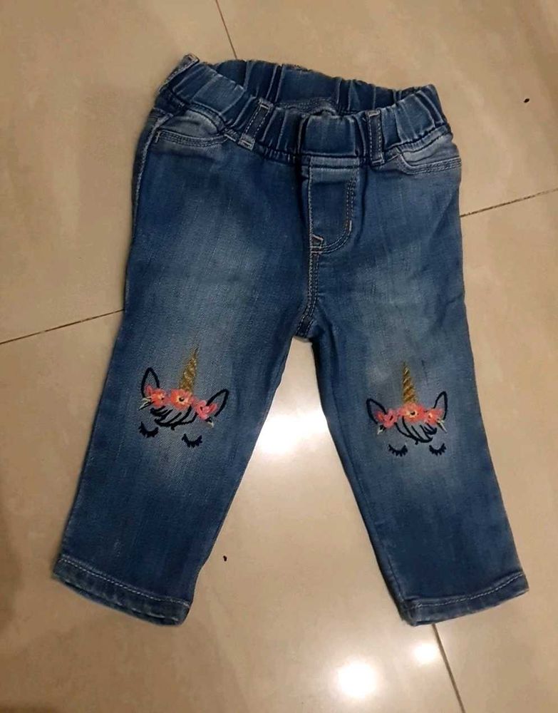 Cute Unicorn Toddler Jeans