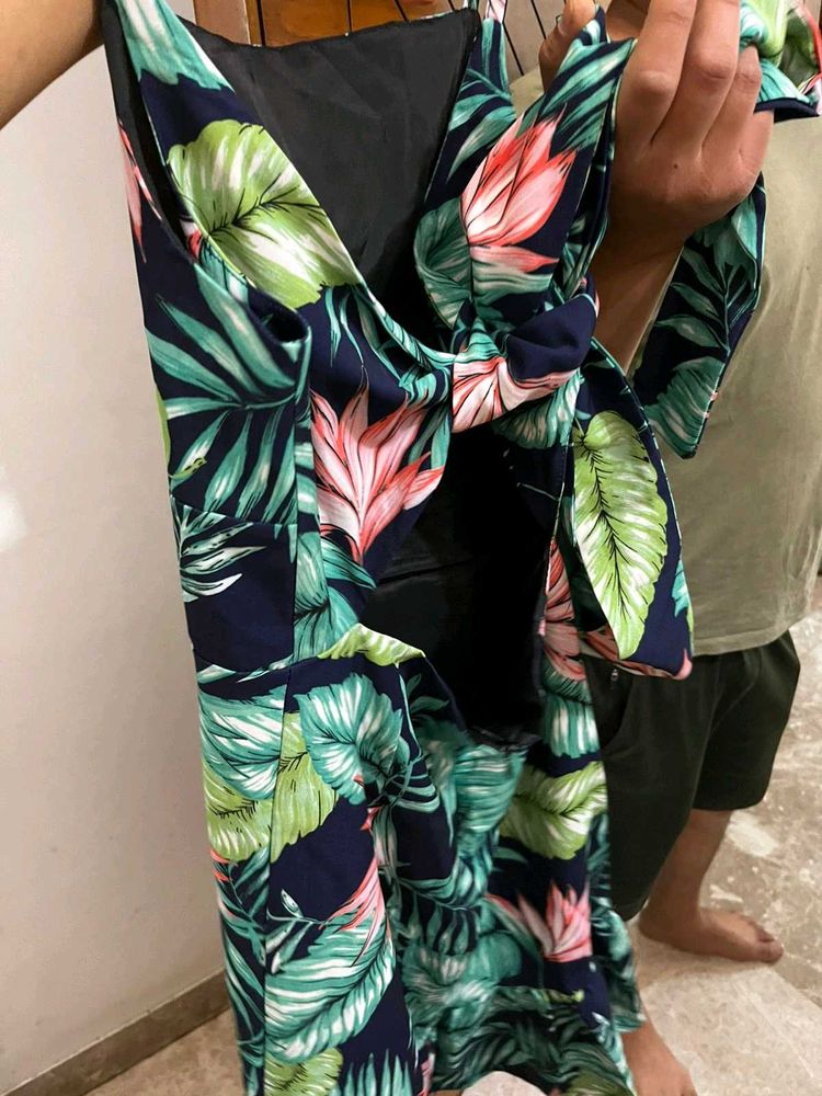 Tropical Print Dress