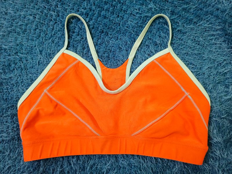 Nike Orange-Blue Sports Bra