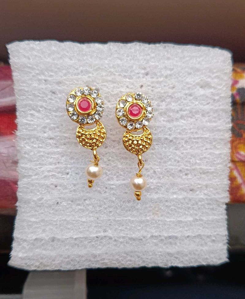 Elegant Gold-Tone Drop Earrings