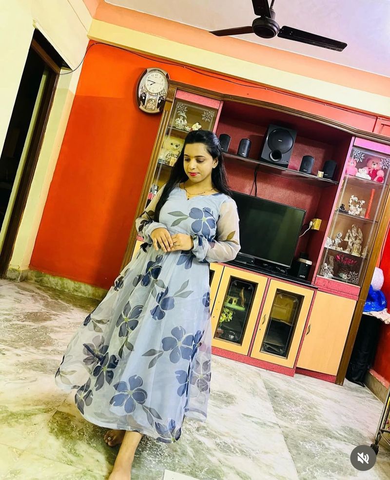 Floral Print organza Dress