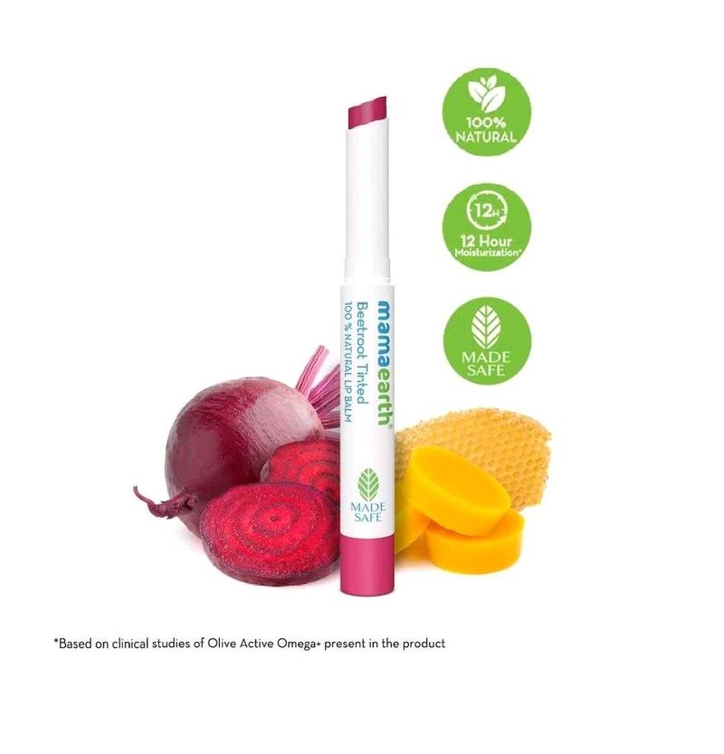 Mamaearth Beetroot Tinted Lip Balm Pack Of 1