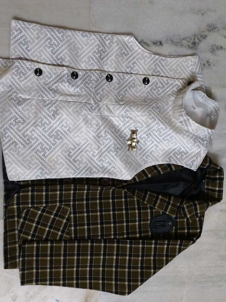 Boys Ethnic Waistcoat Set