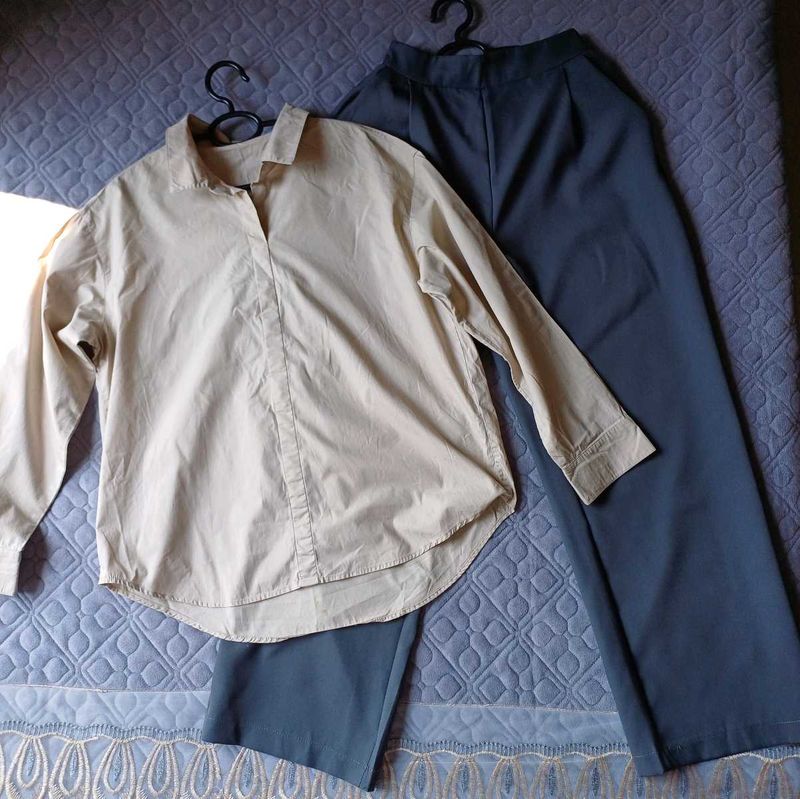 Combo On Collar Shirt And Pant