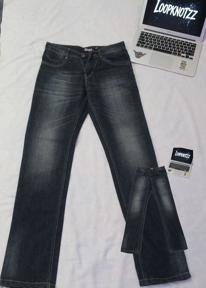 KRUFF Dark Wash Denim Jeans