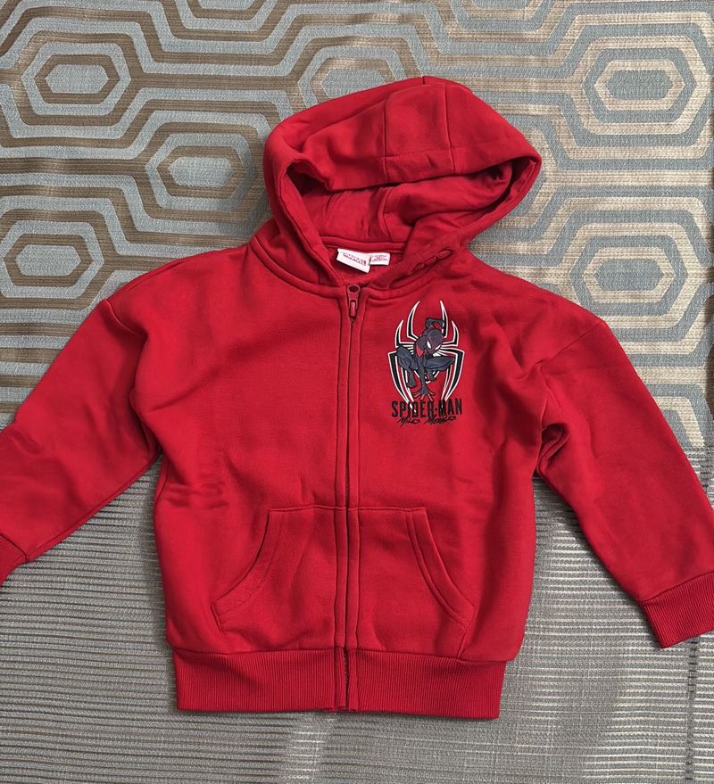 Spiderman Zip-Up Hoodie