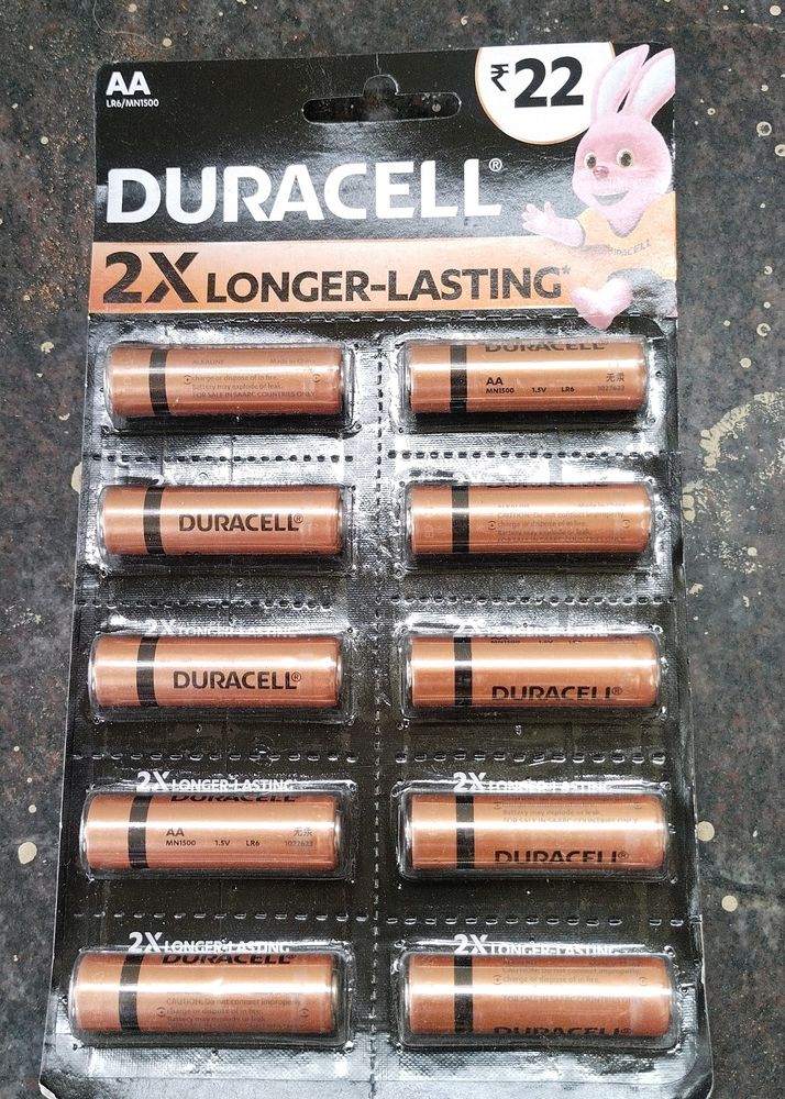 10 Duracell 2x Longer Lasting Battery