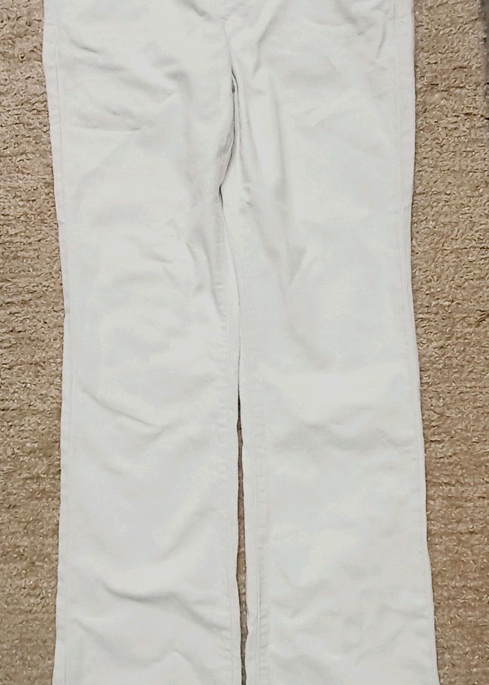 White Denim Trousers, RIFLE BRAND