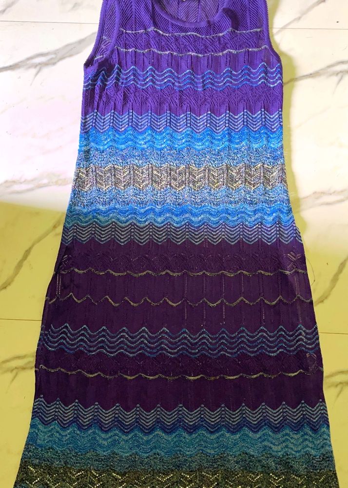 Stylish Purple &amp; Blue Dress