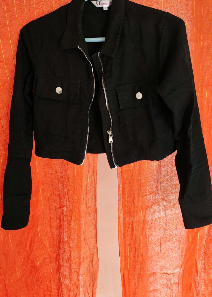 Black Crop Jacket
