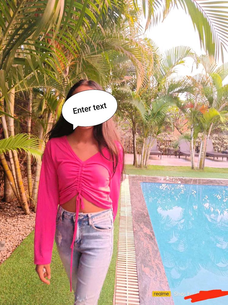 Pink Long Sleeve Top