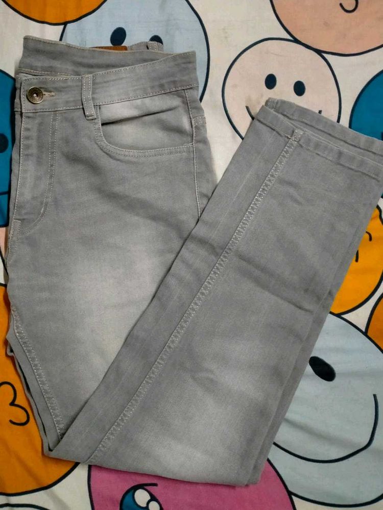 Gray Denim Jeans