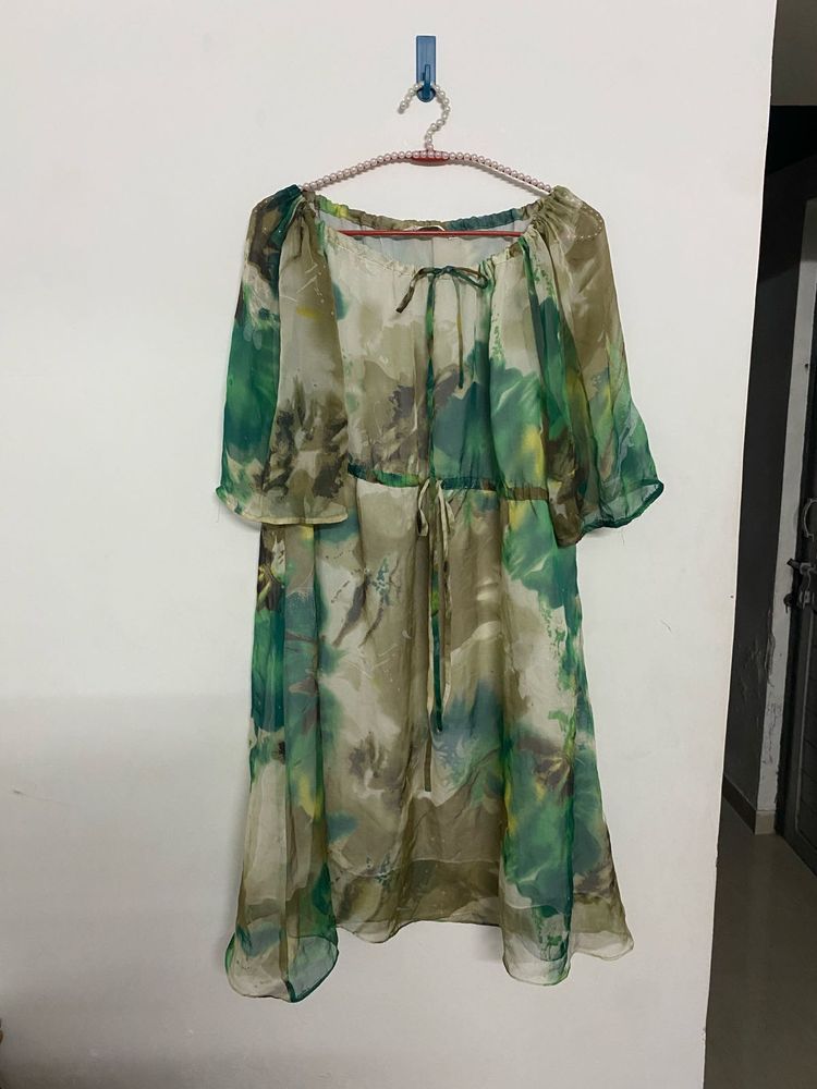 Green Patterned Dress