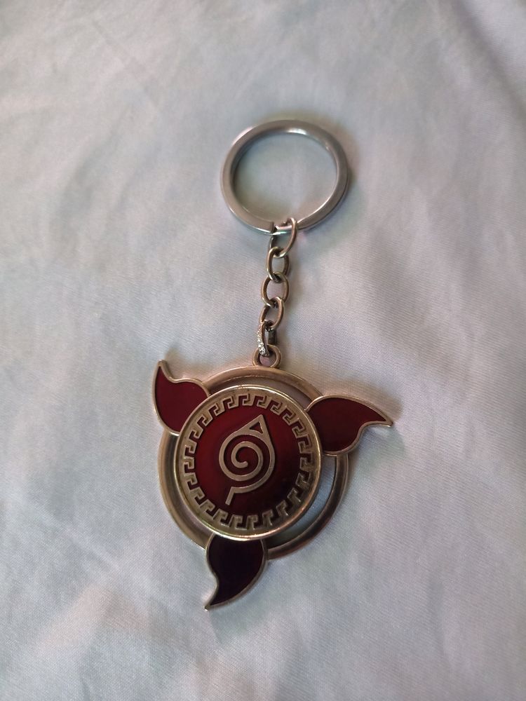 Naruto Anime Leaf Village Spinning Keychain