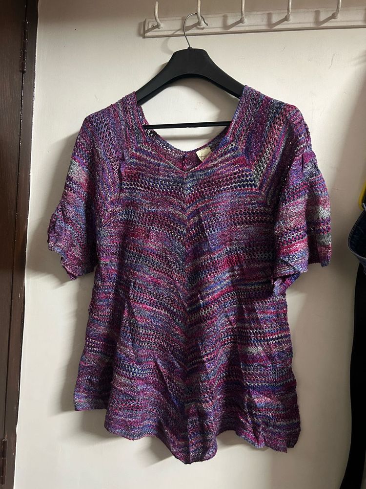 Colorful Knit Top