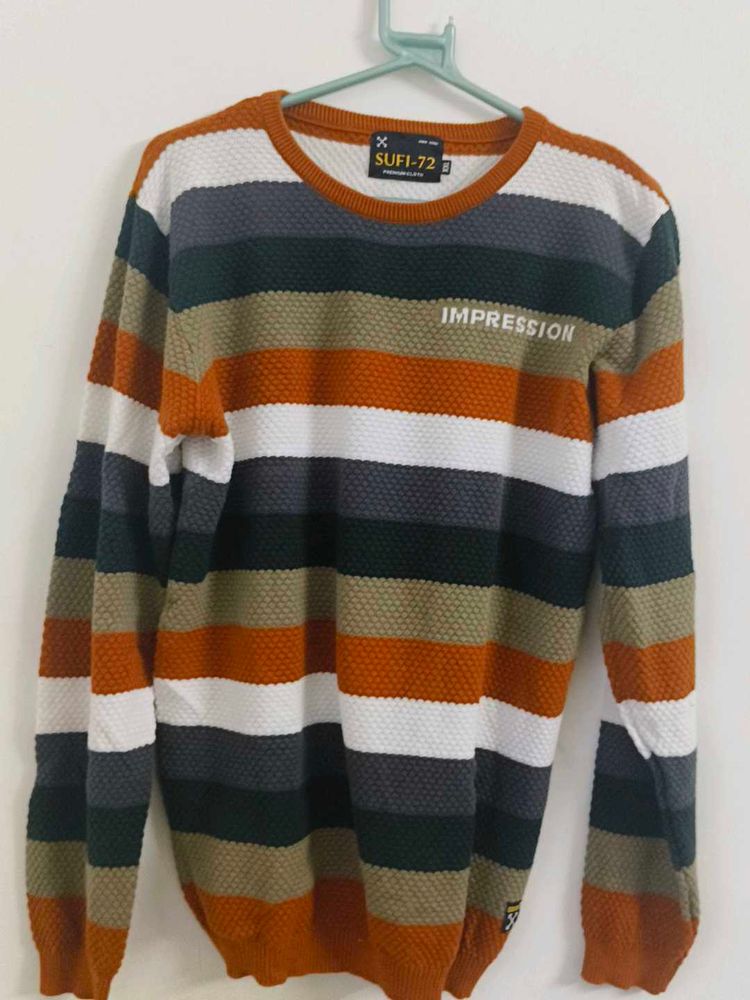Striped Crew Neck asthetic Sweater