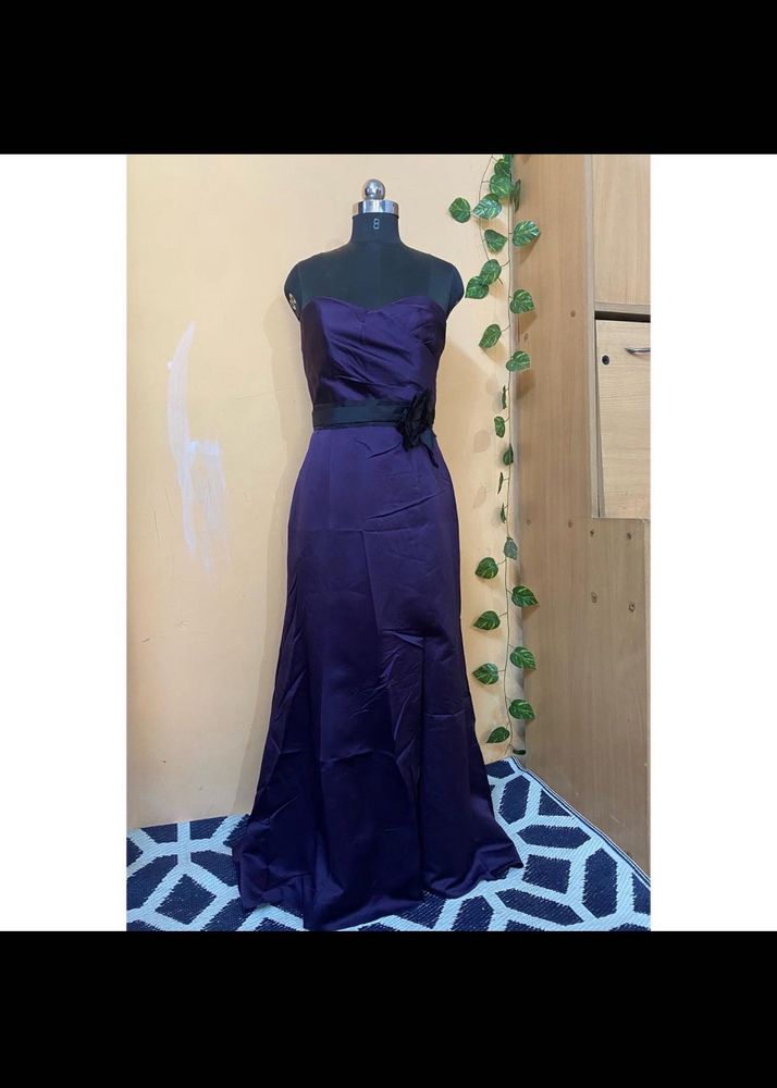 Beautiful Purple Trail Gown