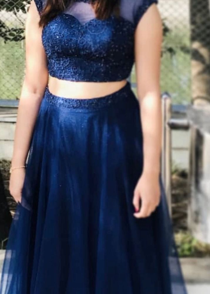 Navy Blue Party Dress